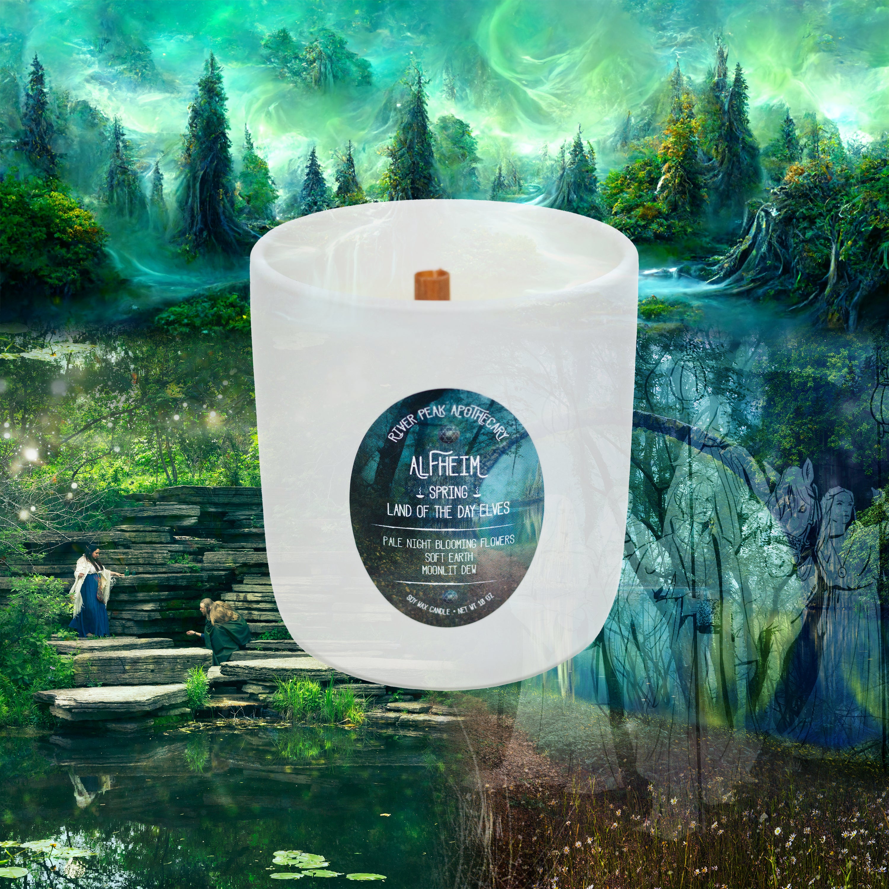 Alfheim Wood Wick Candle • Spring