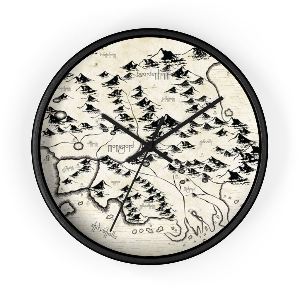 Realm Map Wall Clock
